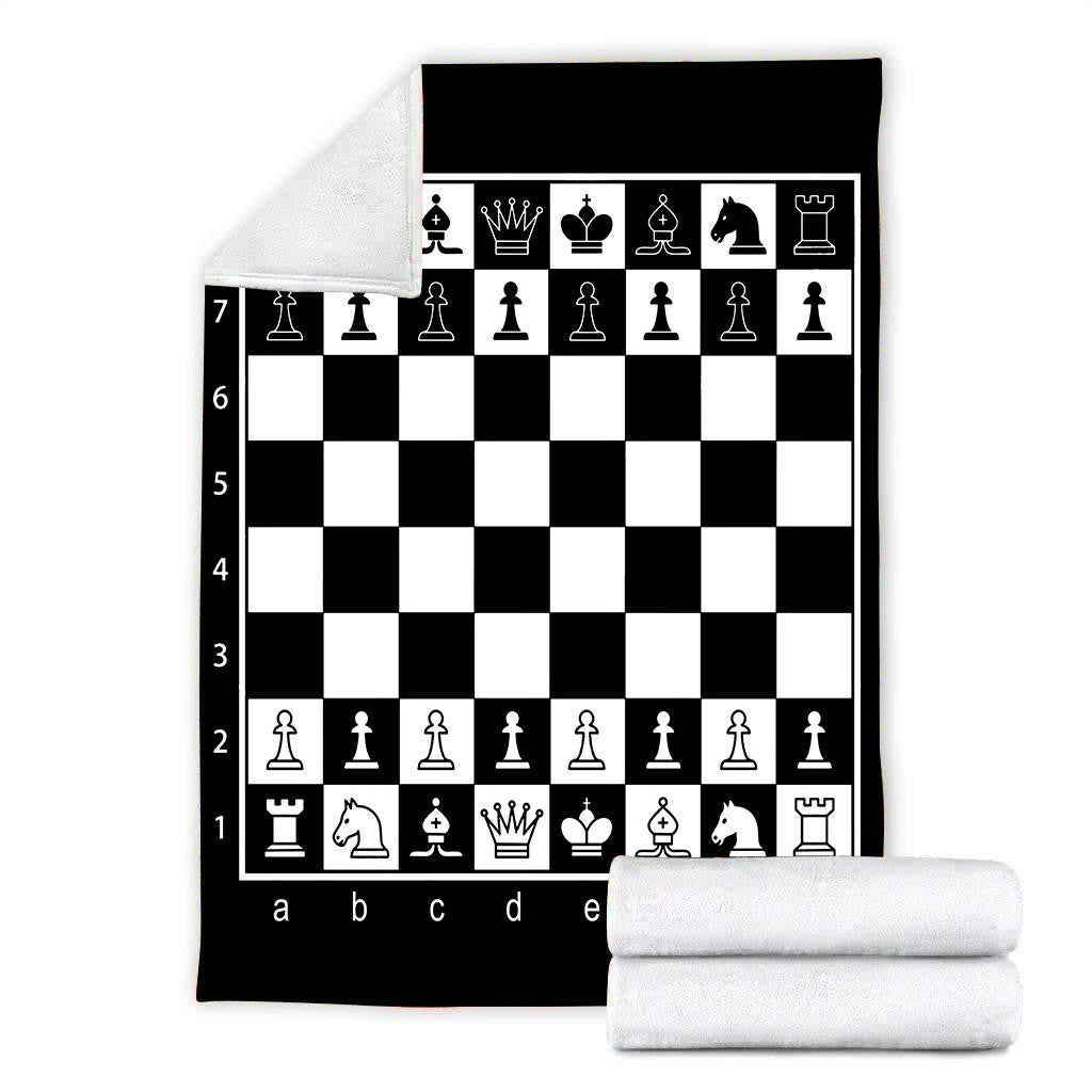 Chess Board Fleece Blanket
