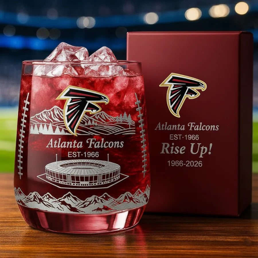 AT Falcons Whisky Glass , AT Falcons 60th Anniversary Whiskey Glass