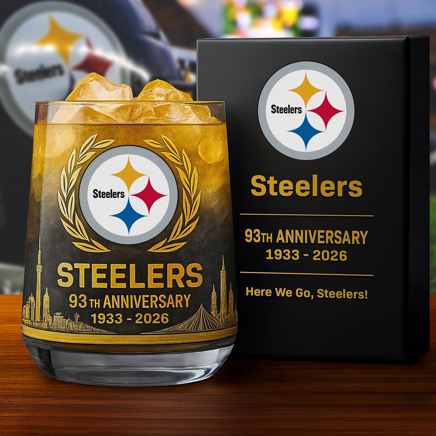 STL Whisky Glass , STL 93th Anniversary Whiskey Glass