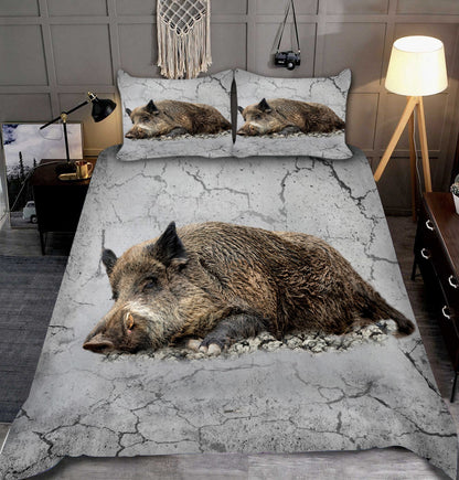 Boar Hunting All Over Printed Bedding Set