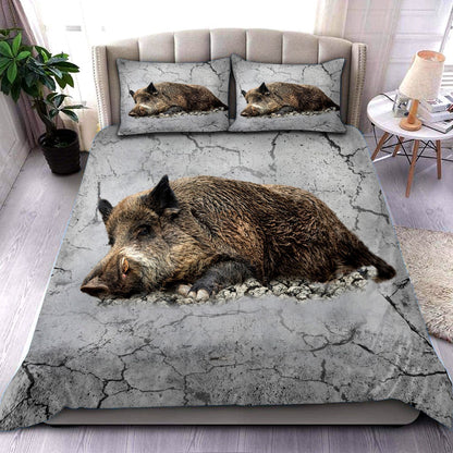 Boar Hunting All Over Printed Bedding Set