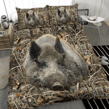 Cute Boar All Over Printed Bedding Set
