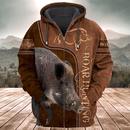 Boar Hunting All Over Printed Unisex Shirt