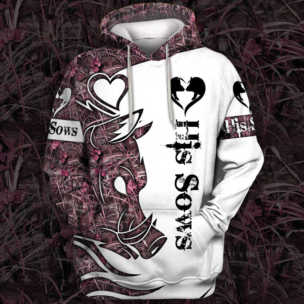 Wild Boar Couple-Combo Hoodie Couple 3D All over Printed Shirt