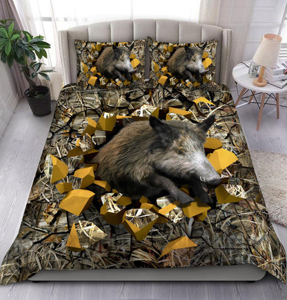 Boar Wall All Over Printed Bedding Set