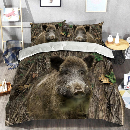 Boar Hunting Bush V2 All Over Printed Bedding Set