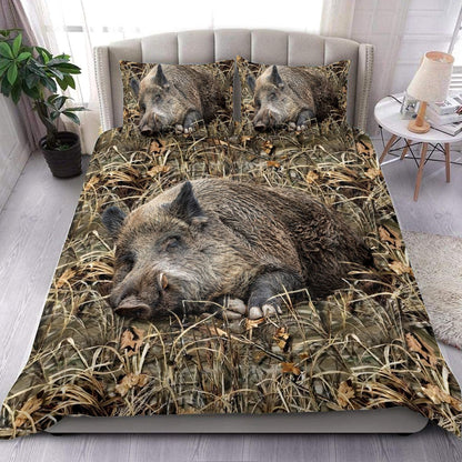 Cute Boar Sleep All Over Printed Bedding Set