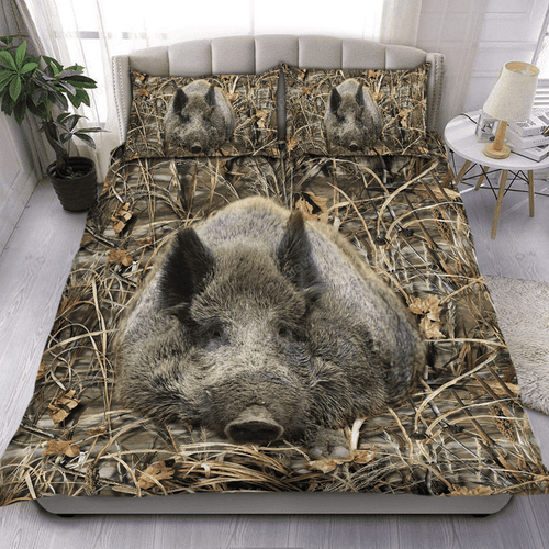 Cute Boar All Over Printed Bedding Set