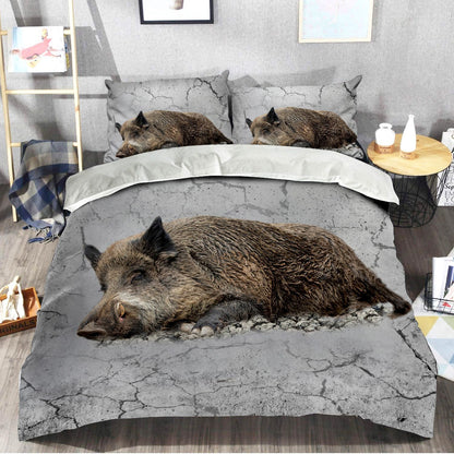 Boar Hunting All Over Printed Bedding Set