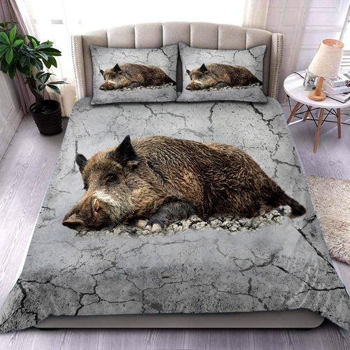 Boar Hunting All Over Printed Bedding Set