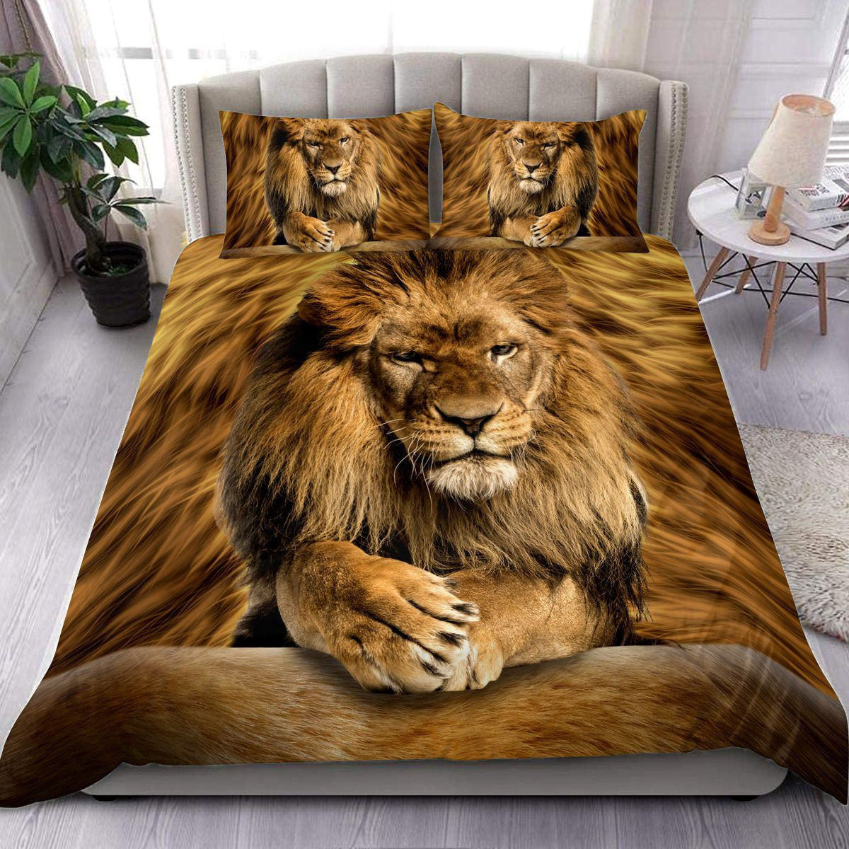 Cool Lion All Over Printed Bedding Set