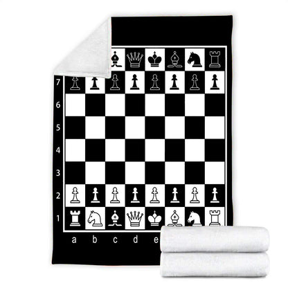 Chess Board Fleece Blanket