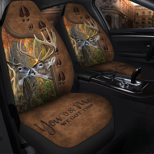 Deer Couple We Got This Car Seat Covers Universal Fit Set 2