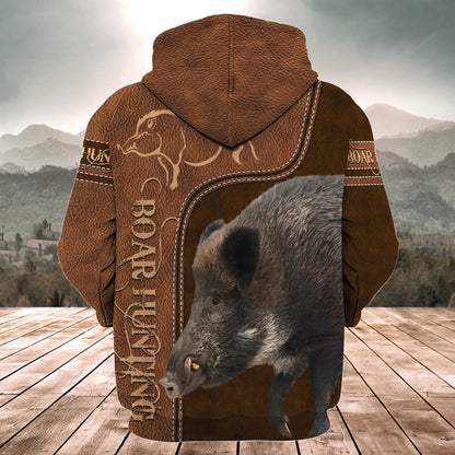 Boar Hunting All Over Printed Unisex Shirt