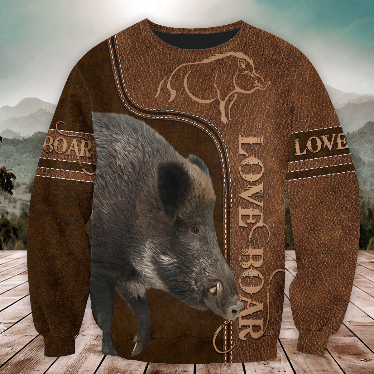 Boar Hunting All Over Printed Unisex Shirt
