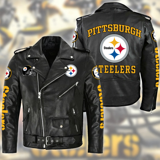 STL Zipper Vintage Leather Jacket S280302