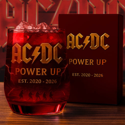 AC Power Up Tour Whisky , AD Whiskey Glass