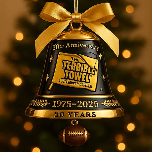 The PS T Towel 50th Anniversary Bell Ornament